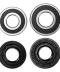Tub Washer Bearing And Seal Kit With Front Seal 4280EN4001F And Rear Bearing 4280EN4001G Easy Tool Free Install For Quieter, Smoother Laundry Day And Fewer Noises, four black and silver washer bearings and seals
