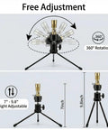 Propane Bunsen Burner With Adjustable Tripod And Air Intake showing adjustable height and rotation options.