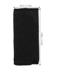 Kick Thorns To The Curb With These Top Shelf Cut Resistant Arm Sleeves Two Pack Dark Thorn Proof Guard Lightweight Breathable Fabric Stays Cool With No Sweat For Welding Gardening Carpentry black cut resistant arm sleeve showing dimensions 8cm x 20cm