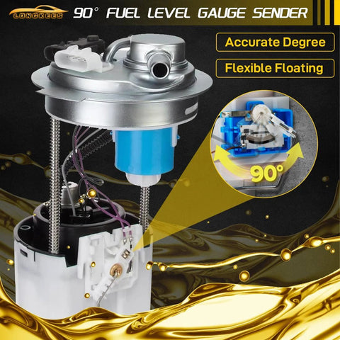 Chevy Tahoe GMC Yukon Cadillac Escalade fuel pump assembly fits 2000 to 2003 4.8L 5.3L 6.0L OE replacement E3508M MU1518