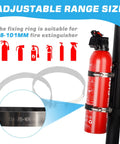 Heavy Duty Aluminum Fire Extinguisher Mount Bracket With Quick Release For 1.75 To 2 Inch Roll Bars and adjustable fixing rings