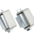 Two Pairs Heavy Duty Weld On Gate Hinges With Sealed Bearings, Adjustable 3.5 To 4 Inch Gap, Zinc Plated, Grade 5 3/4 Inch Bolts