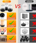 Comparison of Chair Sliders For Carpet And Hardwood Floors, 16 Pack Round Furniture Glide Pads vs other products with features listed
