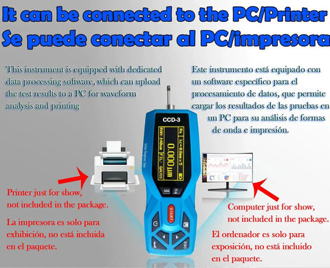 Digital Surface Roughness Gauge Tester With 20 Parameters Ra 0.005 16.000 um And Rz 0.02 160.00 um, Surftest Profilometer with OLED display