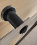 Close-up of single spacer from Ten Piece Barn Door Spacers Set For 2 Inch Sliding Barn Door Hardware, attached to wooden surface.