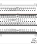16 Channel Power Distribution Module With Rocker Switch And Fused Pluggable Side Wiring Terminal Block DIN Rail