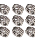 Stainless Steel Wire Thread Insert Kit For Screw Hole Repair, 50 Pcs SUS304 Bushing Inserts, Thread Saver For Auto, Marine, Aviation And Electronics, Quick Fix For Damaged Female Threads, Beefed Up Durable Repair Kit For Loose Holes, 3.175 mm inserts