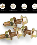 Exhaust Manifold Bolts Kit For Universal Fit M8 x 1.25 x 30mm High Strength Carbon Steel Flange Bolts And Nuts