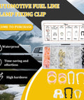 70 Piece Car Fuel Line Retainer Clips Kit With Three Eighths Inch And Five Sixteenths Inch Nylon Retainers 7 Sizes Auto Hose