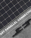Solar panel with One Pair Solar Branch Y Connector For Parallel Connection Between Solar Panels FMM MFF MC4 Branch Connector Plug And Play Adapter