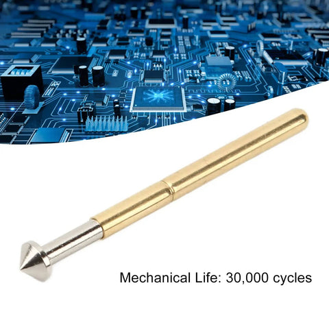 High Accuracy Round Pogo Pins Set Of 100Pcs For PCB Board Testing P156-E with mechanical life of 30,000 cycles