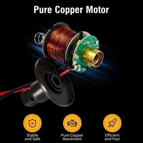 Pure copper motor component from 12V Low Pressure Inline Fuel Pump 2 To 3.5 PSI 24 GPH Flow Universal For Gasoline And Diesel Engines