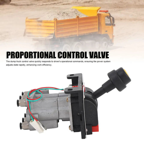 Beefed Up Dump Truck PTO Control Valve Proportional Hydraulic Valve With PTO Switch Six Holes Four Working Positions Slow Down Tipper Switch For Hydraulic System Easy Installation And Maintenance Friendly
