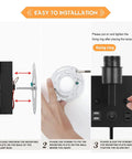 Installation guide for Plug In Wall Sconces With Bulbs Two Pack USB Port And Outlet Black Wall Lamps for easy mounting.