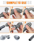 Steps to install Power Whip Assembly Kit For 3 Conductor 10 Gauge Preassembled AC Whip with fittings and conduit.