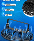 UFO LED High Bay Lights 100W 10 Pack Ultra Bright 10000LM 6500K Daylight Waterproof High Bay Light aluminum construction