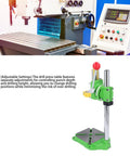 Adjustable Vertical Drill Stand With 90 Degree Rotation Floor Drill Press Table 60mm Travel Fits 38mm To 43mm Drills displayed