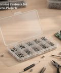 316 Stainless Steel Micro Fastener Kit With Metric Screws And Nuts M1 Through M1.6 For Precision Electronics And Marine Hardware Repair in organizer case
