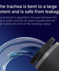 Close-up of Six Pack 3/8 Inch OD to 3/8 Inch NPT Male Elbow Push to Connect Fittings for Pneumatic Air Lines and Vacuum Systems demonstrating flexibility.