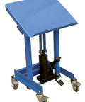 Rugged Hydraulic Work Positioner Floor Stand With Smooth Foot Pump 330 Lbs Capacity, 16x20 inch platform, adjustable height.