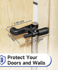 Tough As Nails Hinge Pin Door Stopper With Adjustable Springs And Soft Silicone Caps Heavy Duty Wall Bumper Guard at door hinge detailing sizes.