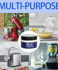Food Grade Grease For Stand Mixer 4 Oz NSF Certified with kitchen appliances showcasing multiple uses.