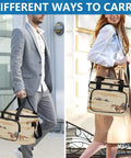 Two people carrying Desert Ride Insulated Lunch Bag For Outdoor Adventures, Leakproof Cooler Tote That Is Picnic Ready, Beach Day