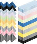 200 Pack Multicolor Microfiber Cleaning Cloths 6x7 Inches For Glasses Lenses Screens Cameras Phones Laptops Tablets LCD TVs And More
