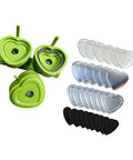 Heavy Duty Button Press Machine With Sturdy Slide Rails Make Custom Heart Badges And Name Labels For School Art Classes Community Events And Parties. Heart-shaped dies and components.