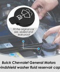 Windshield Washer Reservoir Cap For GMC Chevrolet Buick Cadillac Saab Durable PC Material OEM 12767700 13227300 Installed