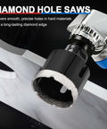 PATIKIL 4-1/2in diamond core drill bit with 115mm diamond hole saw, 5/8-11 thread for angle grinders, black