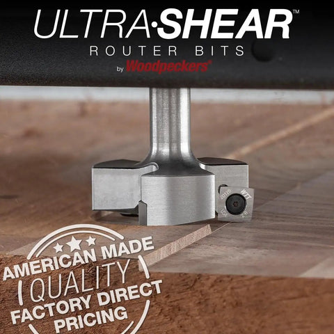 Slab Flattening Router Bit Kit With Replaceable Carbide Inserts That Rotate Spoilboard Surfacing Bit Half Inch Shank Two Inch