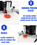 HQHAOTWU portable electric hinge boring insertion machine with red rubber pressure plate and adjustable drilling depth
