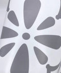Close-up of grey clover pattern on 14 Strips Peel And Stick Stair Riser Decals Self Adhesive Vinyl Stickers For Steps