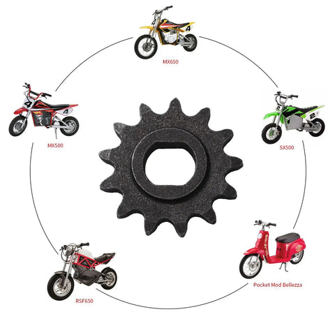 Upgraded 25H Chain 13T Motor Sprocket Master Link Replacement For Razor Dirt Rocket Bikes MX500 MX650 SX500 RSF650 MY1020