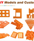 Variety of orange insulation resin flat plates for zero clearance inserts and throat plates, phenolic sheet for DIY jigs and test fixtures.