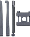 Components of Three Piece Outboard Bearing Carrier Puller Set With Fuel Filter Water Separator Wrench for marine engines displayed