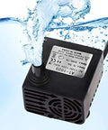 Mini Submersible Water Pump For Small Pet Fountains And Aquariums, 55 GPH 3W Lowkey Quiet Motor in operation with water flow