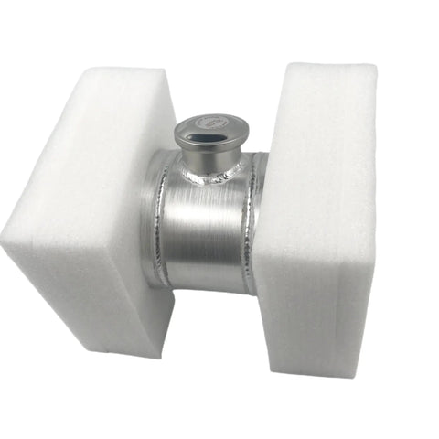 Two Gallon Aluminum Spun Round Gas Tank With Eight By Ten Inch Body Center Fill Quarter Inch NPT Outlet Includes Rust Free Mounting Brackets Easy Install Durable Fuel Tank For Trucks Boats And Off Road