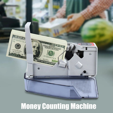 Portable Money Counter With LED Display And Batch Mode Handy Mini Banknote Counter for fast cash handling with dollar bills