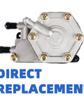 Silver beefed up mechanical fuel pump 2520227 replacement for Sportsman 300-700 Magnum Scrambler Trail Blazer Trail Boss