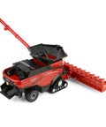 1/64 Scale Case IH Axial-Flow AF11 Combine With Draper Head And 16 Row Corn Head MacDon FD250 For Realistic Harvest Play
