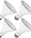 Four Pack LED PAR30 Flood Light Bulbs 75W Equivalent 5000K Bright White 850 Lumens 11W Dimmable Indoor Outdoor Spotlight Wet Rated E26 Base UL Listed Today