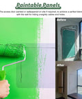 No Sweat Install Aluminum Frame Drywall Access Door Hidden Plumbing Inspection Hatch Paintable Ceiling Service Panel in green wall