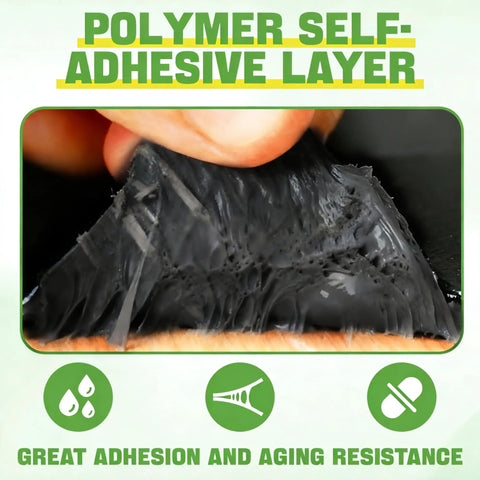 Close-up of polymer self-adhesive layer showcasing flexibility and durability of Pro Grade Self Adhesive Waterproof Roofing Membrane Roll Peel And Stick Leak Proof Sealant Tape.
