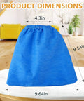 3 Pack Cloth Vacuum Filter Bags For 2.5 Gallon Wet Dry Vac Models AA256 AA255 AA255W AA155 product dimensions