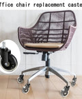 5 Pack Quiet Office Chair Casters That Roll Like Butter Smooth Silent Swivel Wheels For Gaming And Desk Chairs Polyurethane Build Fits Standard 2 Inch Stem Quick Install on office chair
