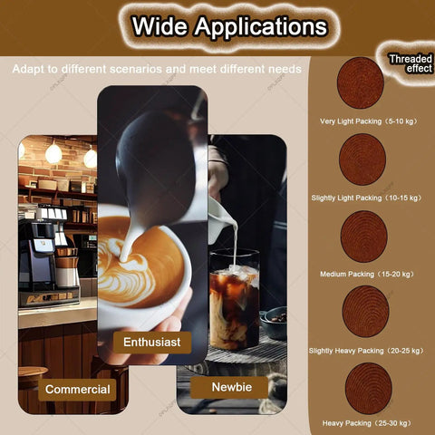 Top Tier Automatic Coffee Tamper 58mm With Touchscreen Pressure Dial And Adjustable Pound Setting For Smooth Espresso Extraction Quiet Silent Top Shelf Kit For Home Baristas And Cafe Crews flexible usage options for different users and applications.