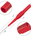 Red probe from Four Pack 0.7mm Test Probe Pins With Non Destructive Insulation Piercing Needles, Stainless Steel Back Probe Pins kit.