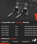Two Pack Front Outer Tie Rod Ends For Chevy Trax 2013 To 2022 With Hydraulic Steering Left And Right Front Installation Premium Replacement For Chevy Trax With Durable Ball Joint Ends, steel pair